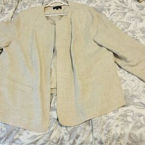 Talbots Cream Women's linen Blazer